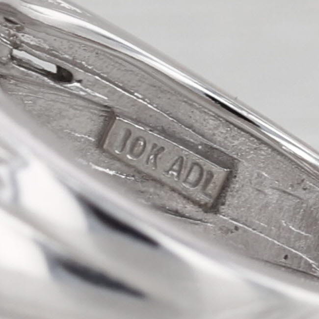 0.35ctw Diamond Flower Ring 10k White Gold Size 5.75-6 Cocktail