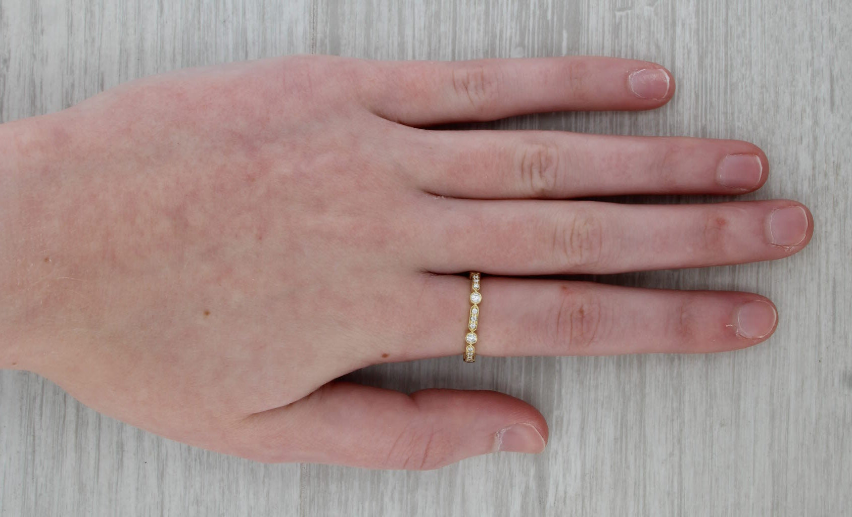 Penny Preville 0.35ctw Diamond Eternity Band 18k Gold Stackable Wedding Ring