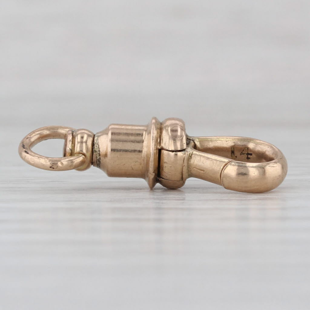 Antique Spring Hook Clasp 14k Yellow Gold Findings Jewelry Making