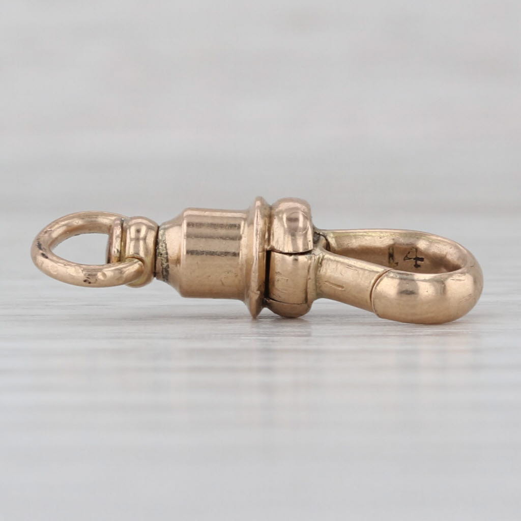 Antique Spring Hook Clasp 14k Yellow Gold Findings Jewelry Making