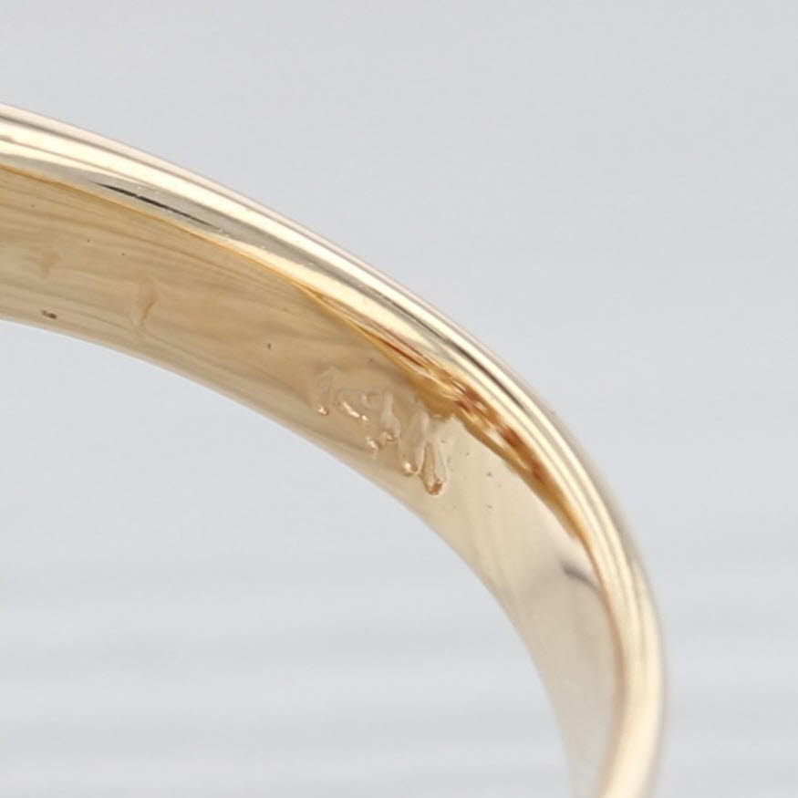 Light Gray 4ctw Garnet Cocktail Ring 14k Yellow Gold Size 4.75 Domed Cluster