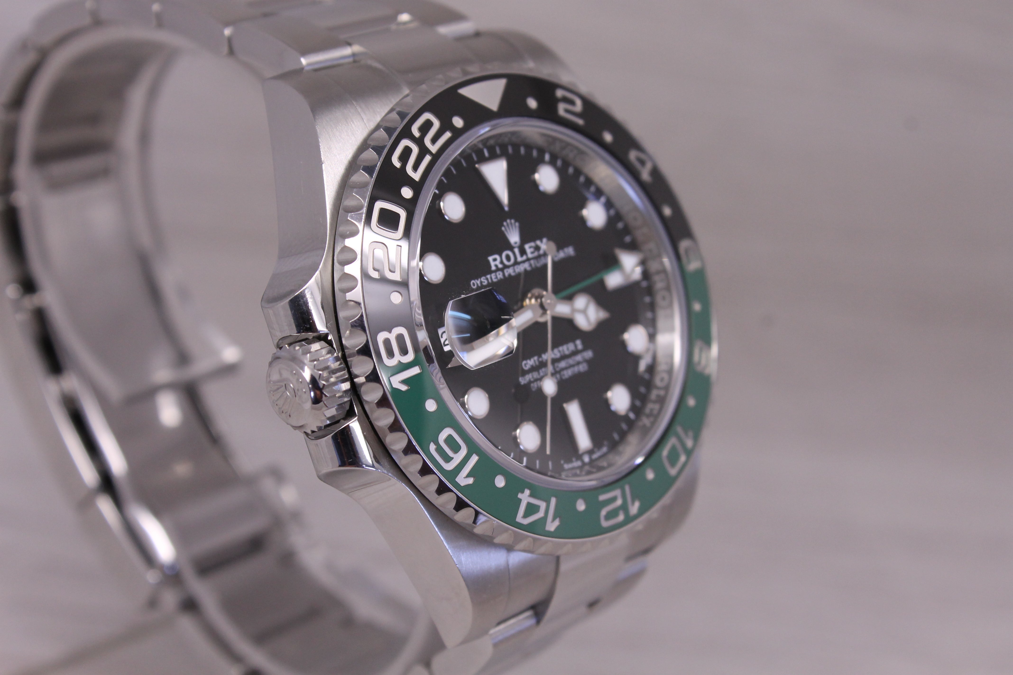 2024 Rolex GMT Master Sprite Steel Automatic Watch Box Card Oyster 126720VTNR