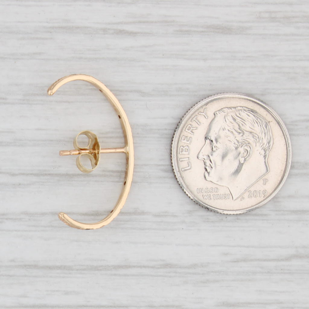 New Nina Wynn SINGLE Suspender Black Diamond Earring 18k Yellow Gold