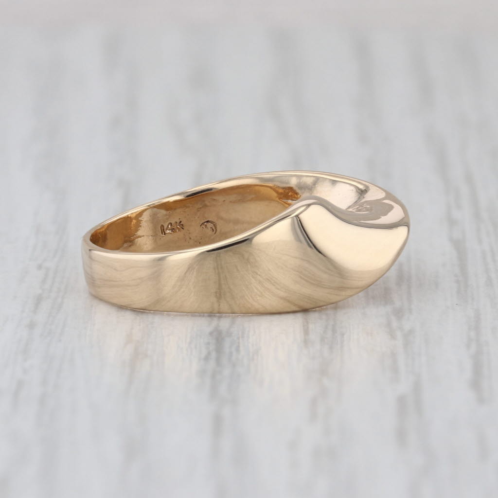 Twist Statement Band 14k Yellow Gold Size 5.5 Ring Stackable