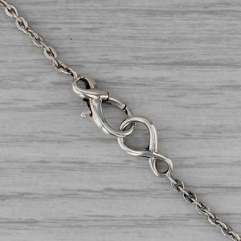 Ann King Arabesque Cross Pendant Necklace Sterling Silver 19.5" Cable Chain