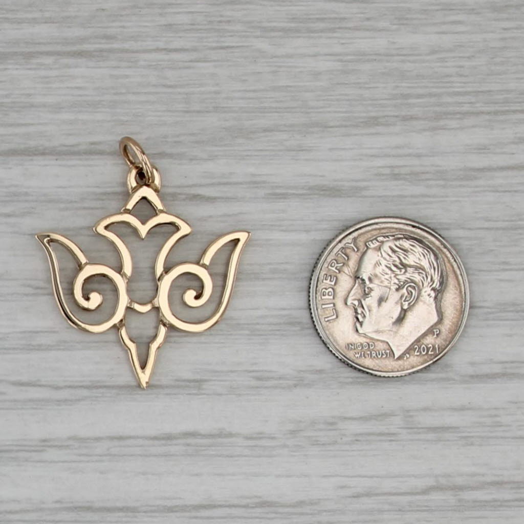 James Avery Descending Dove Pendant 14k Yellow Gold Charm