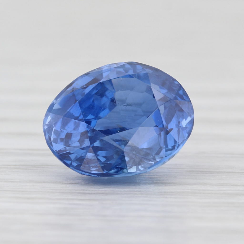 9.99ct Loose Sapphire Solitaire Oval Brilliant Cut GIA Cert For Setting