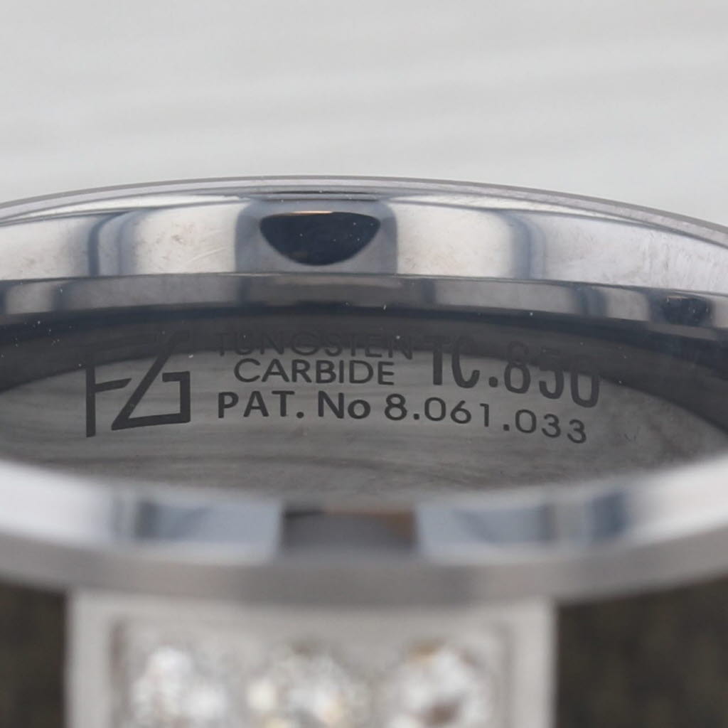 Gray New 0.15ctw Diamond Tungsten Carbide Ring Men's Wedding Band Size 11