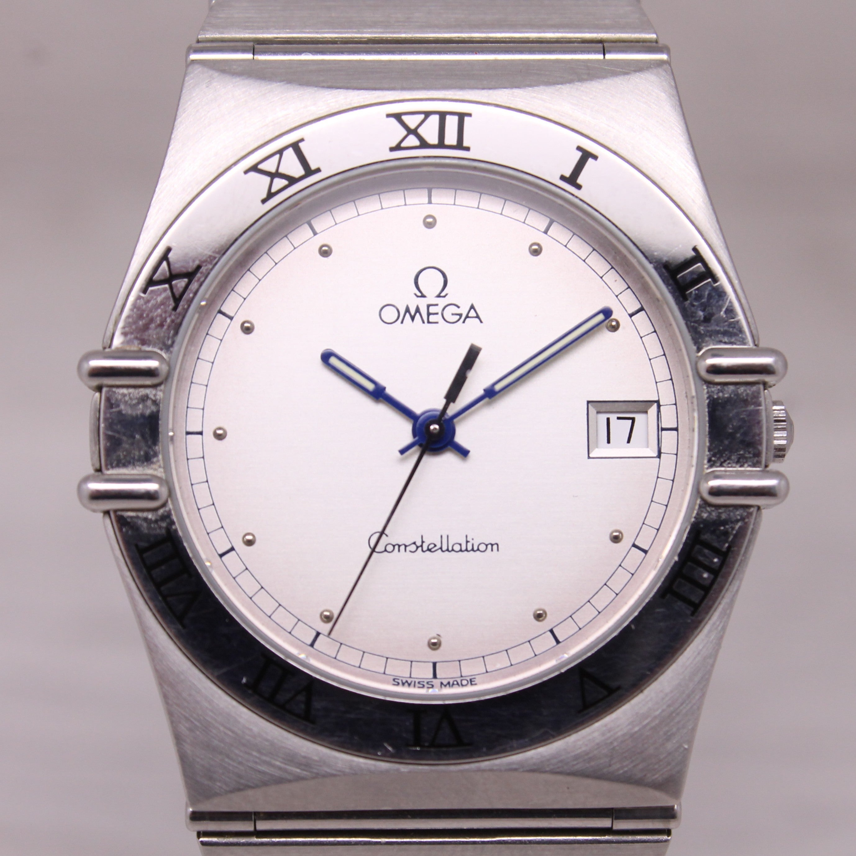 Omega Constellation Manhattan Quartz Watch Steel 32.5mm Swiss Date 396.1070