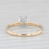 0.49ct VS2 Round Diamond Solitaire Engagement Ring 14k Gold Platinum Sz 6.75 IGI