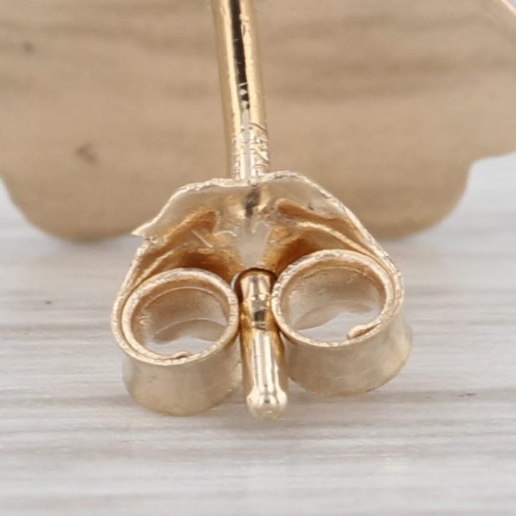 X Cross Over Stud Earrings 10k Yellow Gold Studs