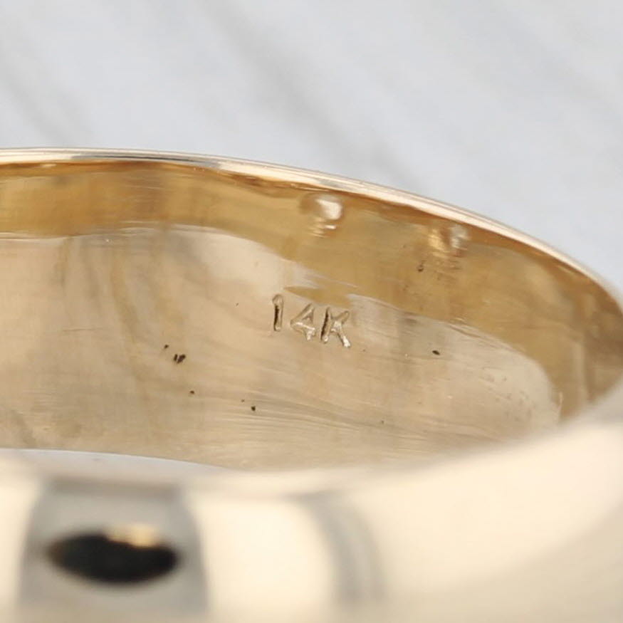 Gray 1.19ctw Oval Diamond Engagement Ring 14k Yellow Gold Size 7.25