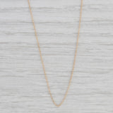 Fine Light Weight Rope Chain Necklace 10k Yellow Gold 18" 1mm