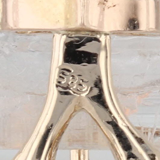 Opal Cabochon Diamond Earrings 14k Yellow Gold Omega Backs