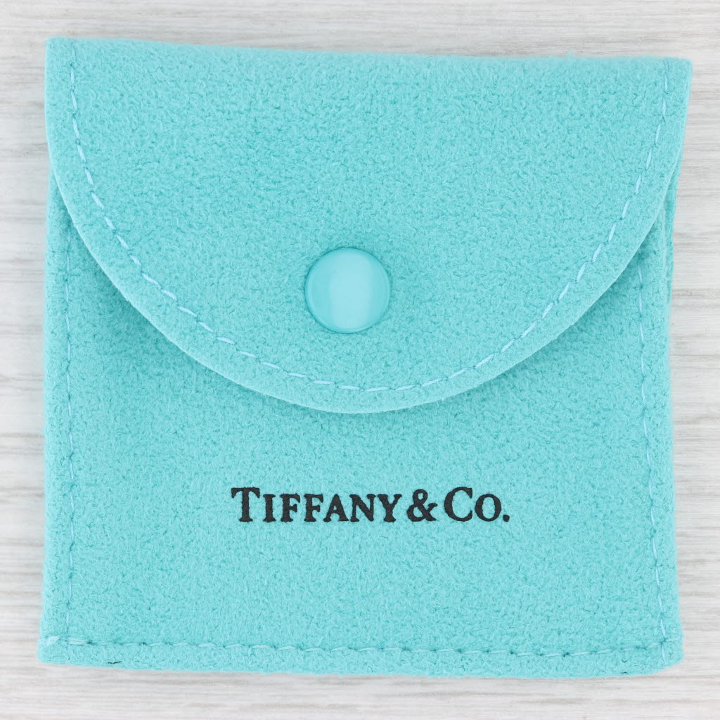 Sky Blue Tiffany Retired Boy Silhouette Charm w/ Pouch Sterling Silver Enamel Pendant