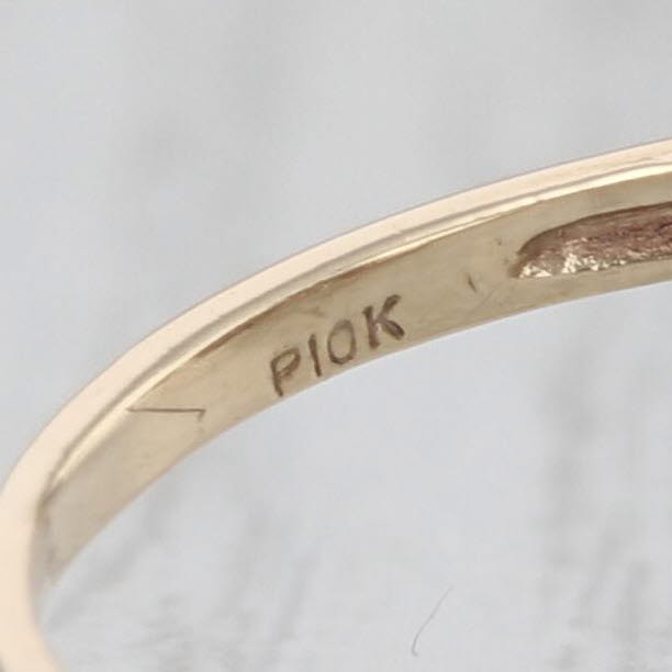 1.05ctw Sapphire Diamond Cluster Bypass Ring 10k Yellow Gold Size 5.5