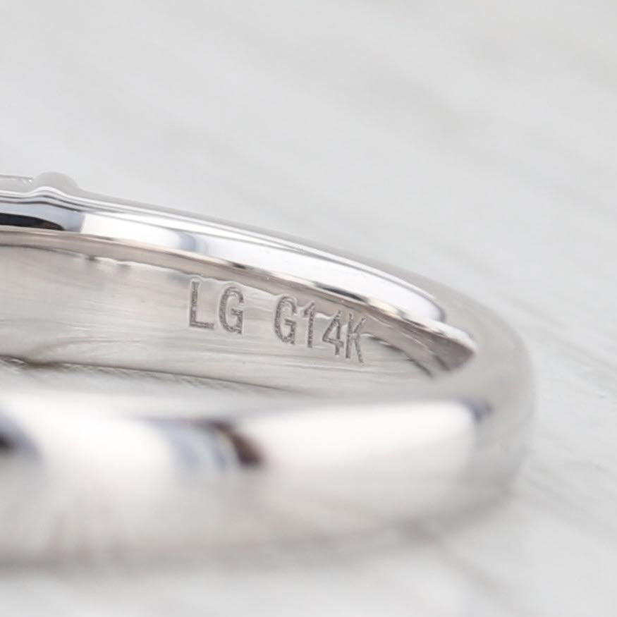 Light Gray New 1.94ctw Lab Grown Diamond Wedding Band 14k White Gold S 6.5 Stackable Ring