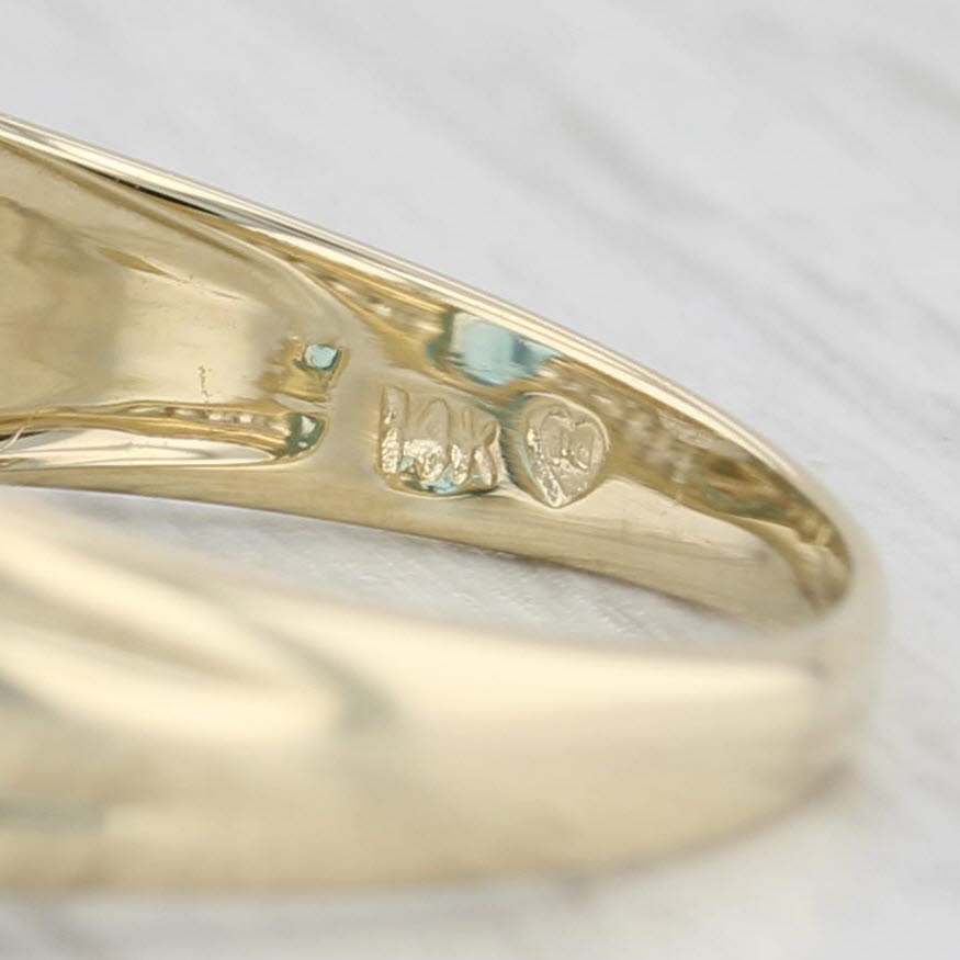 Light Gray 3.10ctw Oval London Blue Topaz Diamond Ring 14k White Gold Size 9