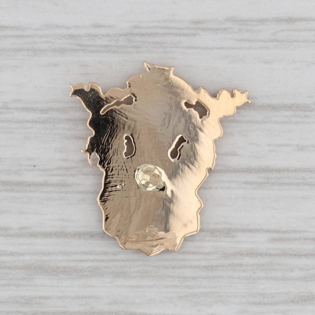 Gray Kappa Alpha Order Coat of Arms Insignia Tie Tac Vintage Fraternity Pin