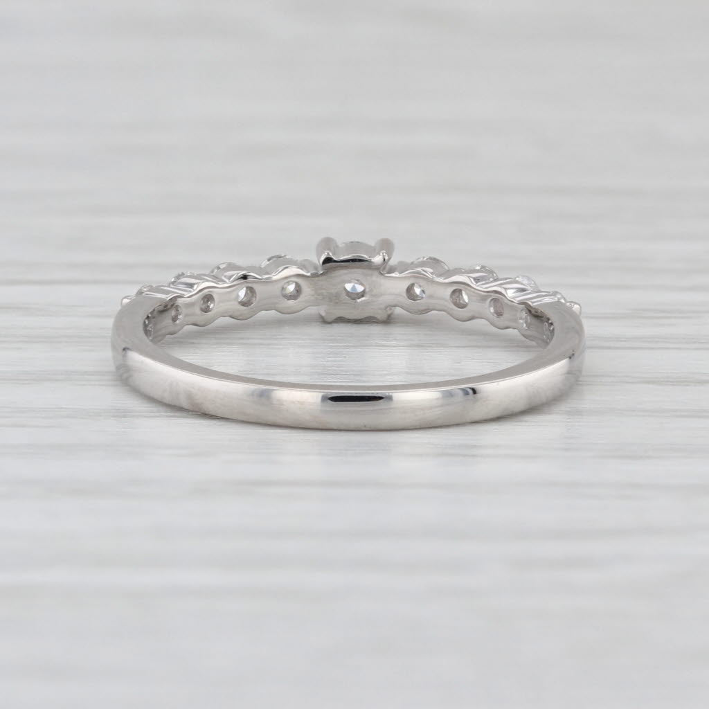 0.39ctw Diamond Wedding Anniversary Band 950 Platinum Size 7.25 Stackable COA