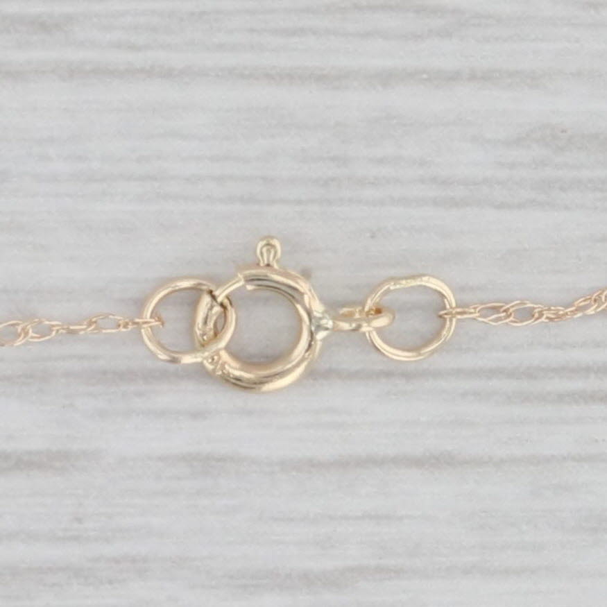 Light Gray New 1.20ct Prasiolite Round Solitaire Pendant Necklace 10k Yellow Gold 18"