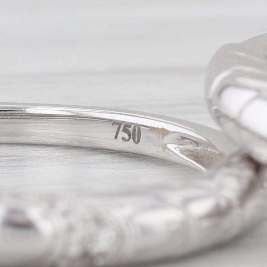 Light Gray New Peter Storm 0.11 ctw 18K Gold Accented Solitaire Size 6.5 Bridal Ring Set