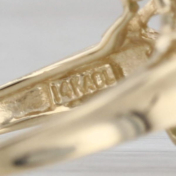 1.35ctw Lab Created Emerald Diamond Ring 14k Yellow Gold Size 7