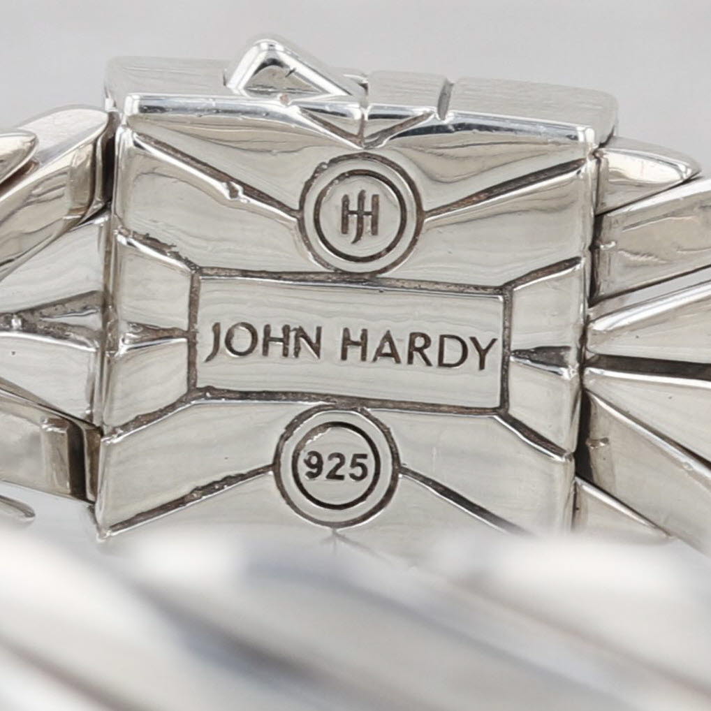John Hardy Black Sapphire Modern Chevron Chain Sterling Silver7"