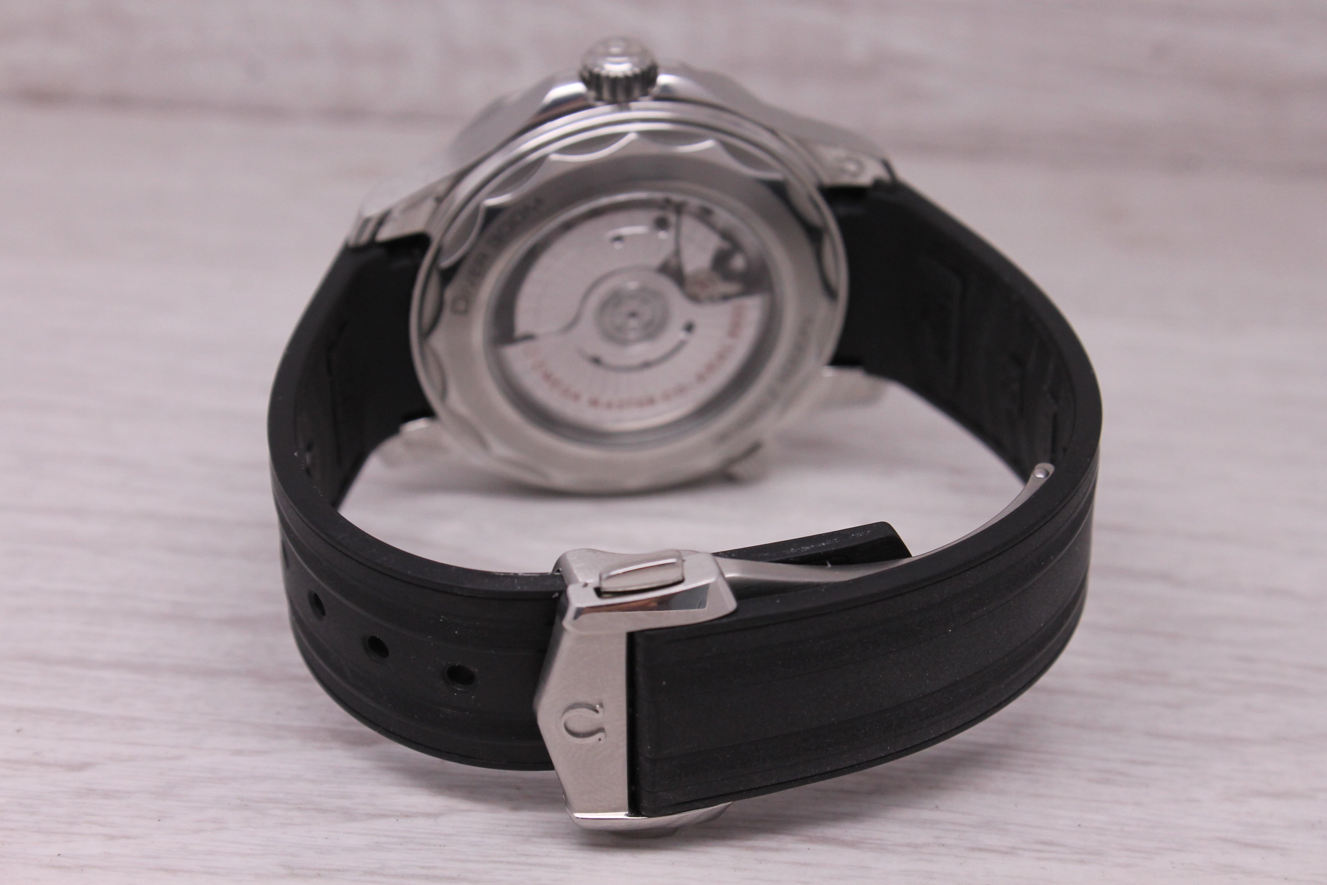 Omega Seamaster Co-Axial 42mm Steel Automatic Divers Watch w/ Box Strap Bracelet