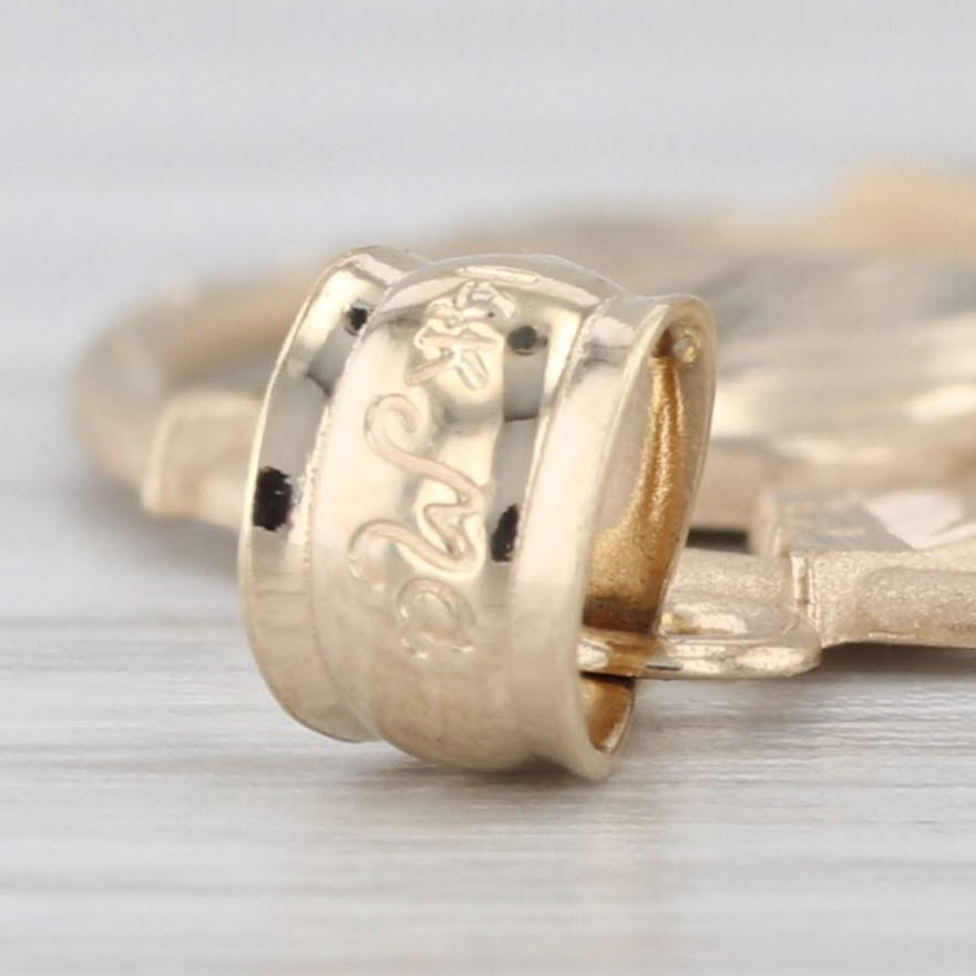 Hummingbird Flower Wreath Pendant 14k Yellwo Gold Michael Anthony