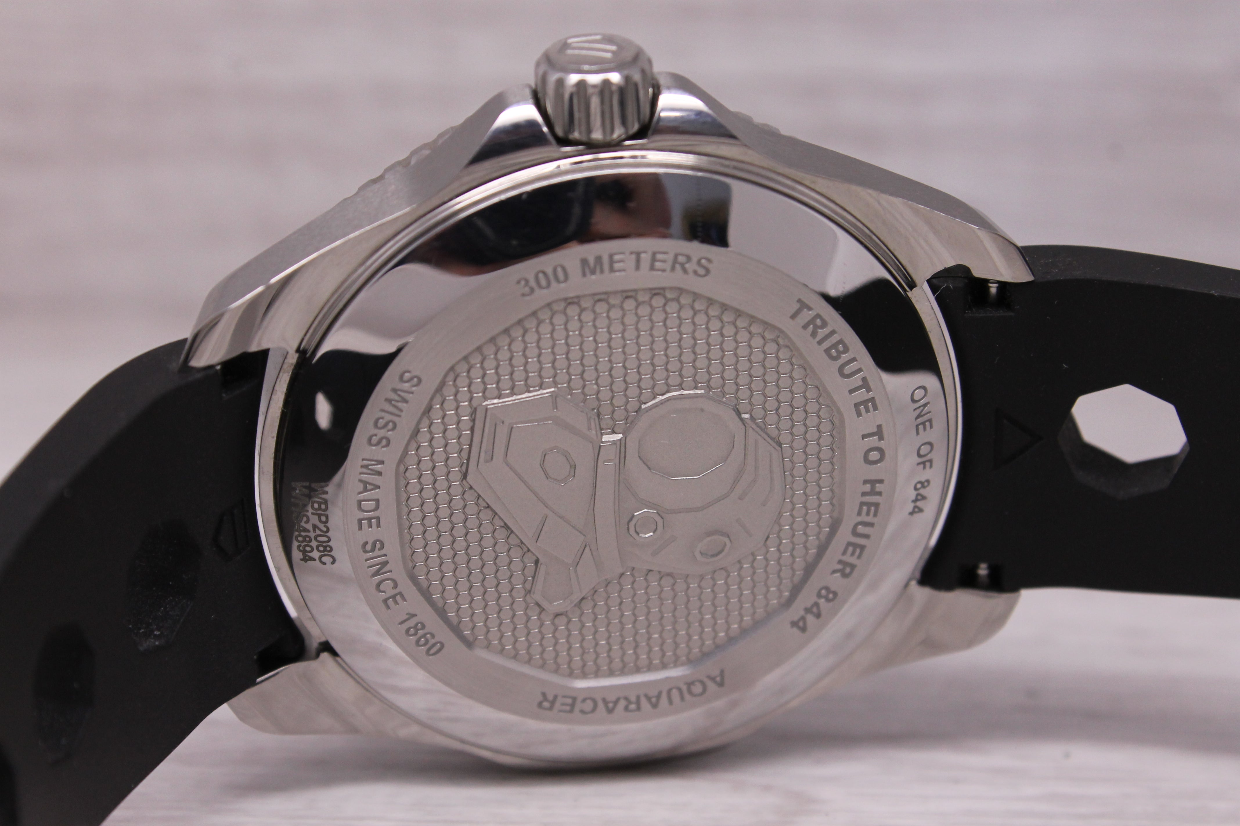 Tag Heuer Aquaracer 844 44mm Steel Automatic Divers Watch w Strap & Box WBP208C