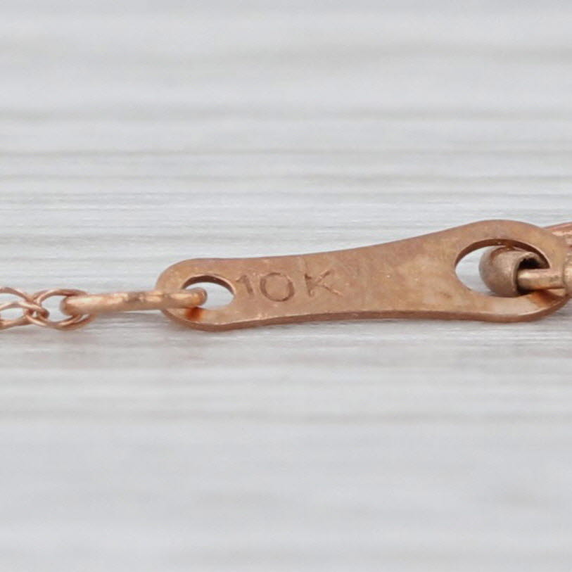10k Rose Gold Fine Rope Chain Necklace 18" 0.9mm