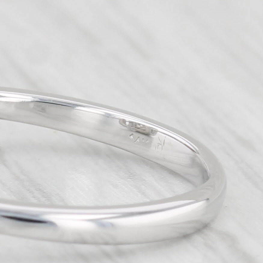 Light Gray 0.17ctw Diamond Halo Engagement Ring 14k White Gold Size 5