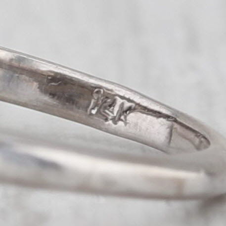 Vintage 1.43ctw Round Diamond Halo Engagement Ring 14k White Gold Size 9