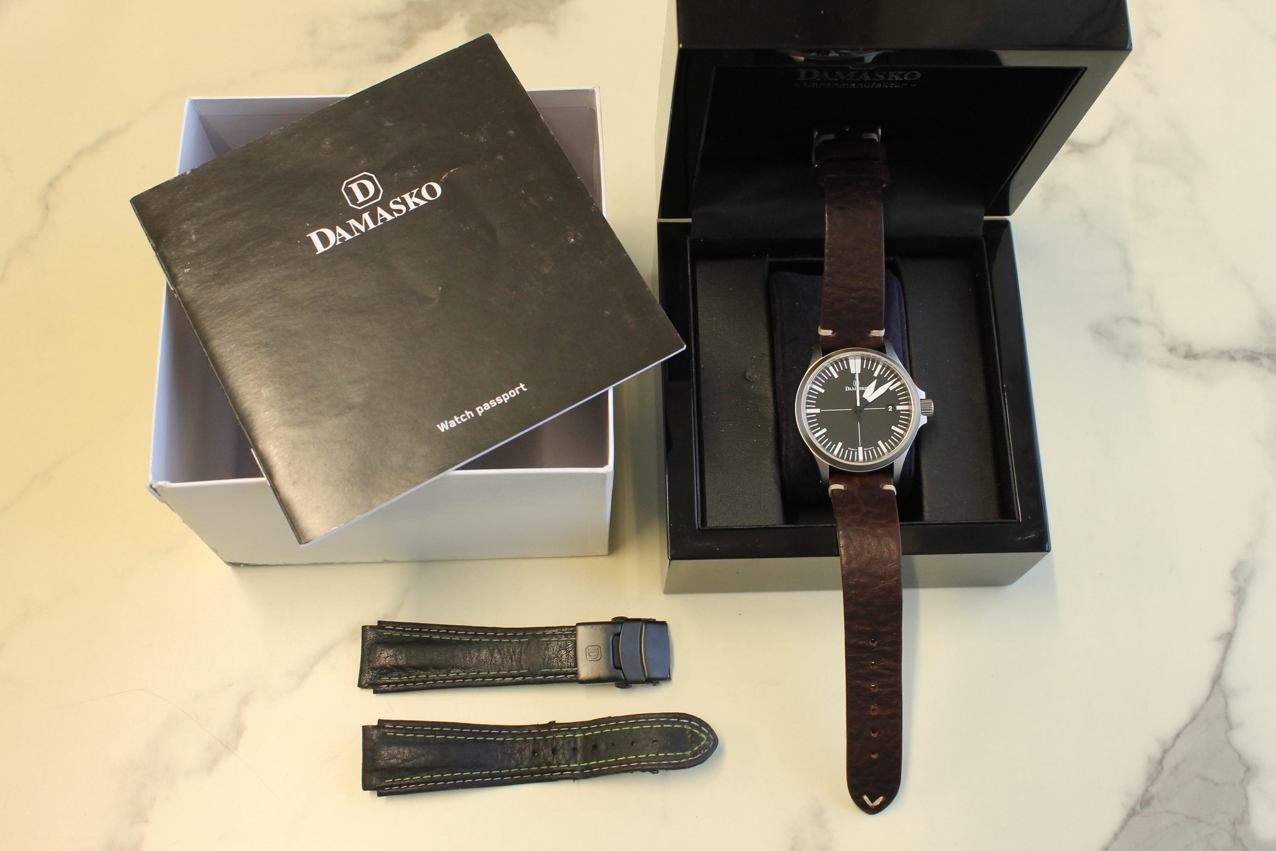 Dark Slate Gray Damasko DS30 39mm Steel Mens Automatic Watch Made in Germany DS30.0413
