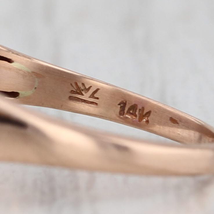 Le Vian Amethyst Diamond Halo Sapphire Ring 14k Rose Gold Size 8