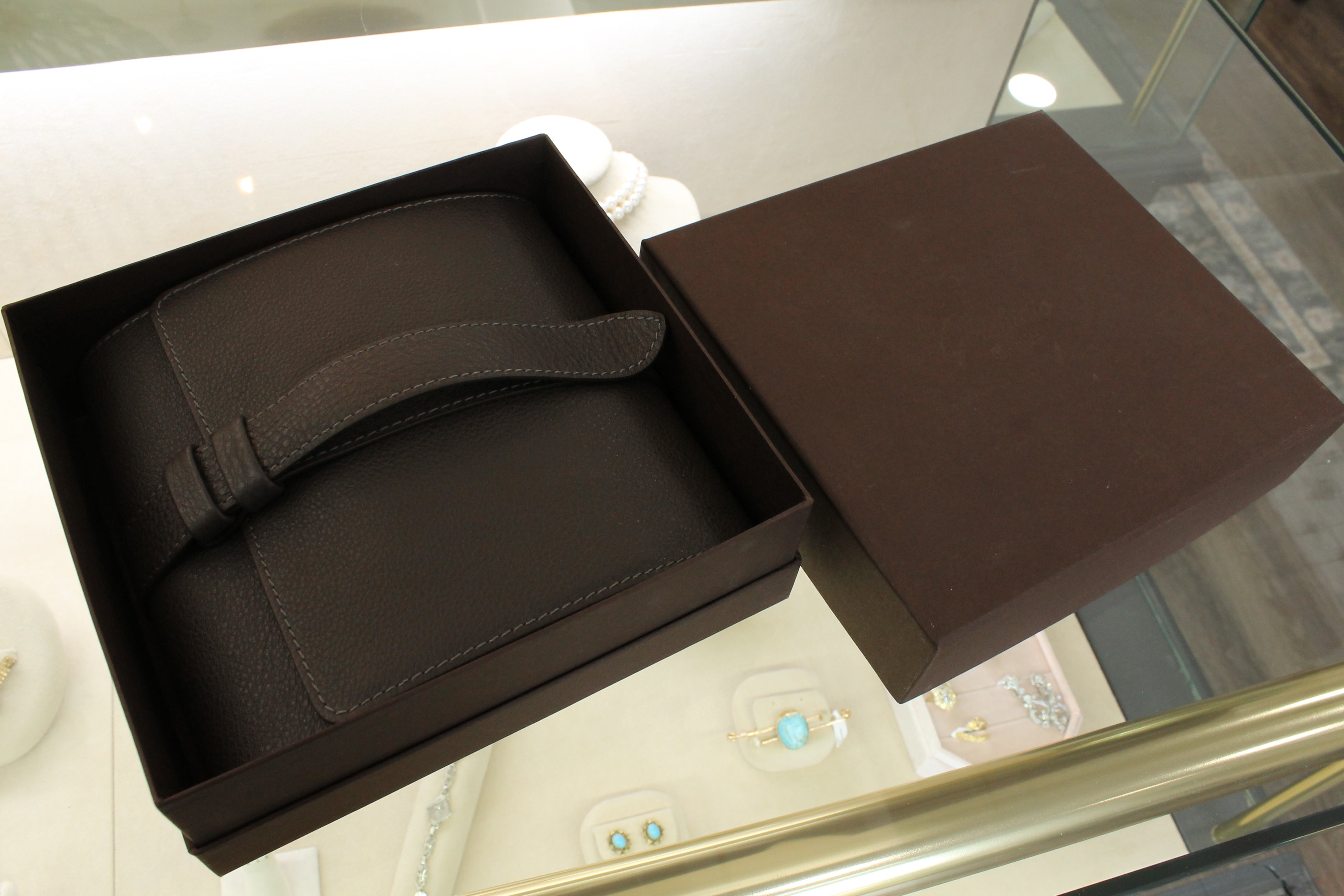 Glashutte SeaQ Blue Automatic Mens Divers Watch w/ Strap & Box 1-39-11-09-81-34