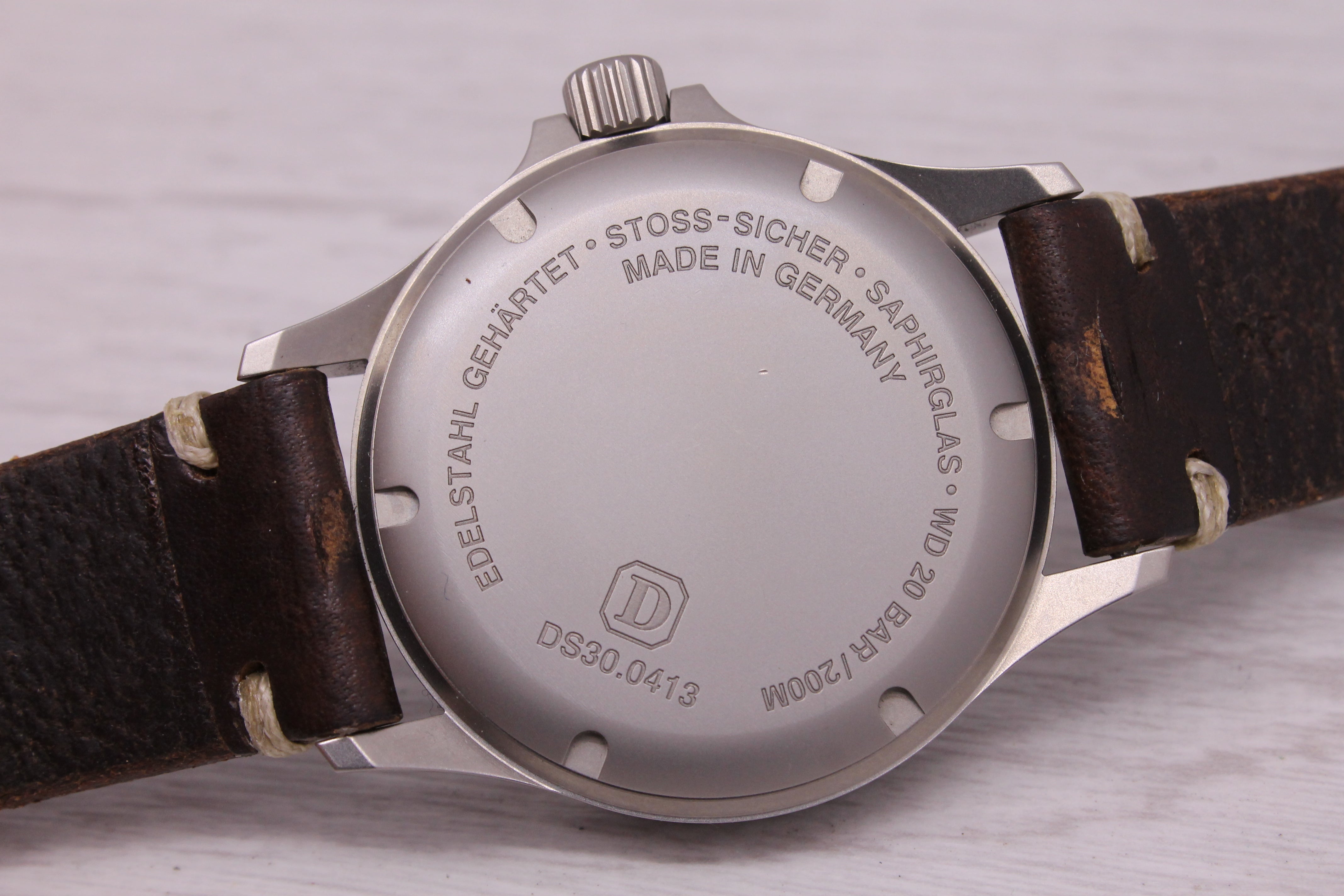 Dark Gray Damasko DS30 39mm Steel Mens Automatic Watch Made in Germany DS30.0413