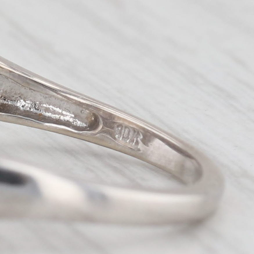 Light Gray 3.47ctw Smoky Quartz Diamond Ring 10k White Gold Size 7