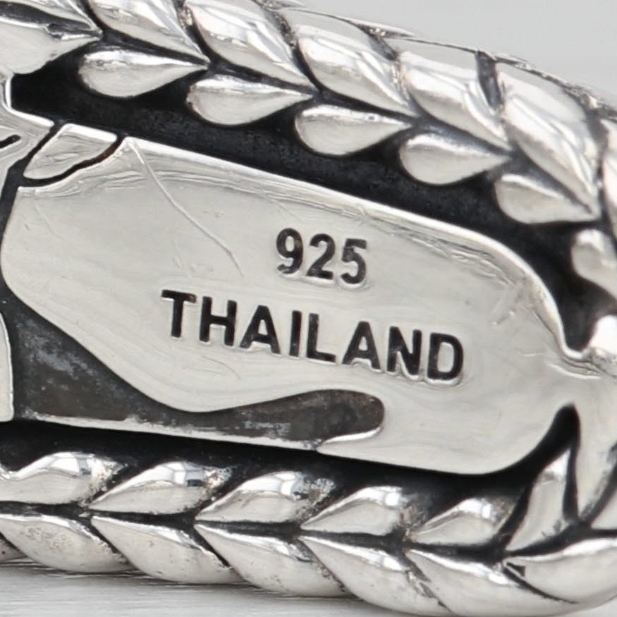 John Hardy Jai Safari Scene Cuff Bracelet Sterling Silver Hinged 7" Statement