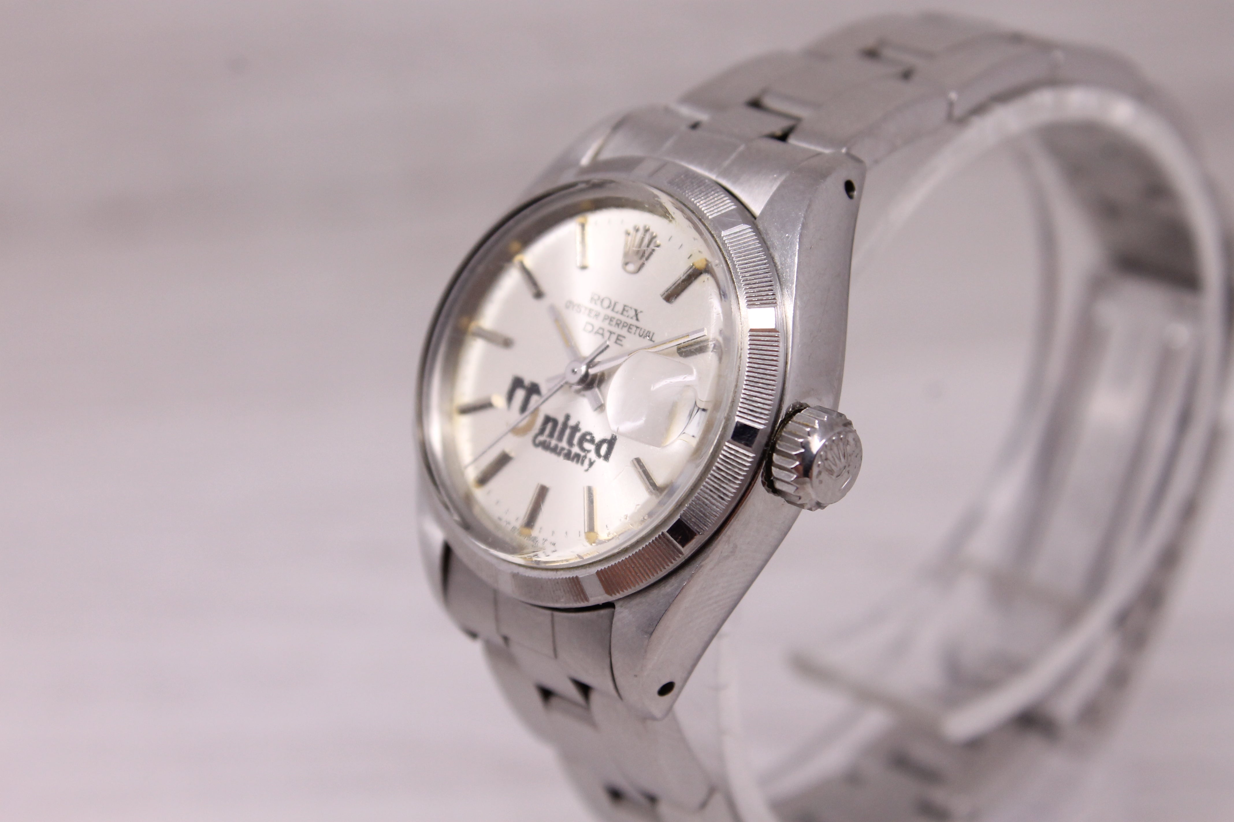 Vintage 1982 Rolex Date 6919 Ladies 26mm Watch w Box Papers United Guaranty Dial