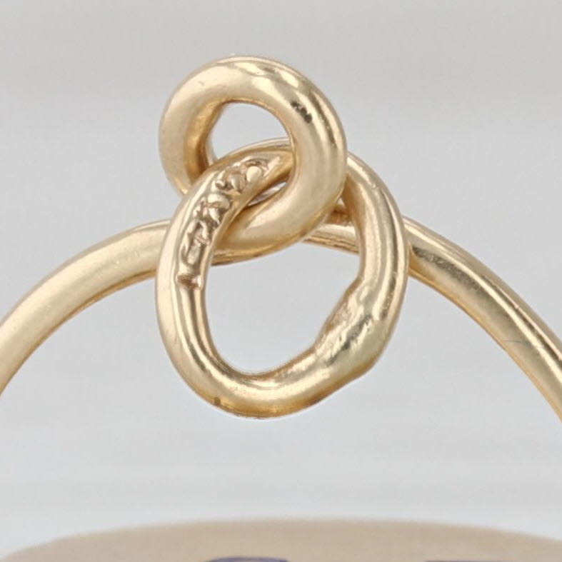 Vintage I Love You Flip Pendant 14k Yellow Gold Charm