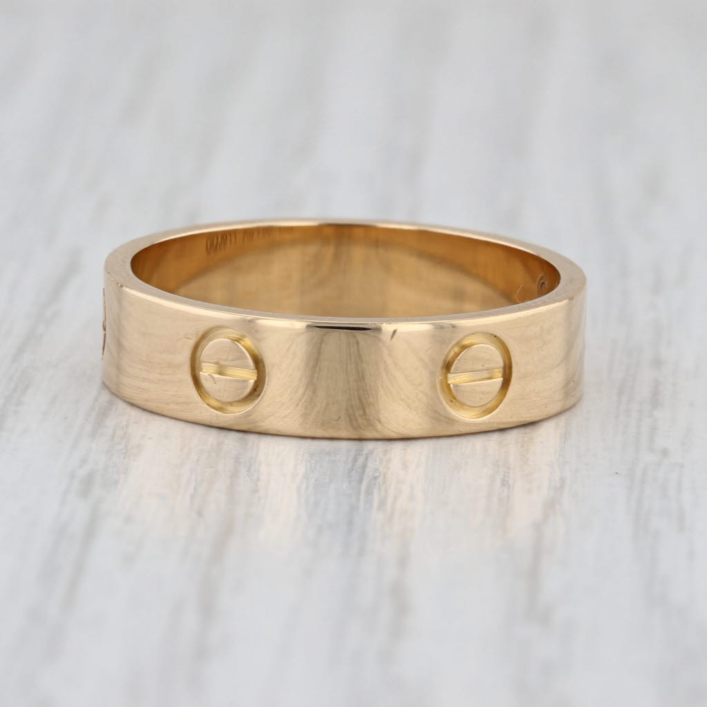 Cartier Love Ring 18k Yellow Gold Size 64 10.75 Band Wedding 5.5mm