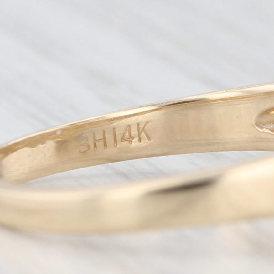 Light Gray 1.06ctw Marquise Tanzanite Diamond Ring 14k Yellow Gold Size 6.75