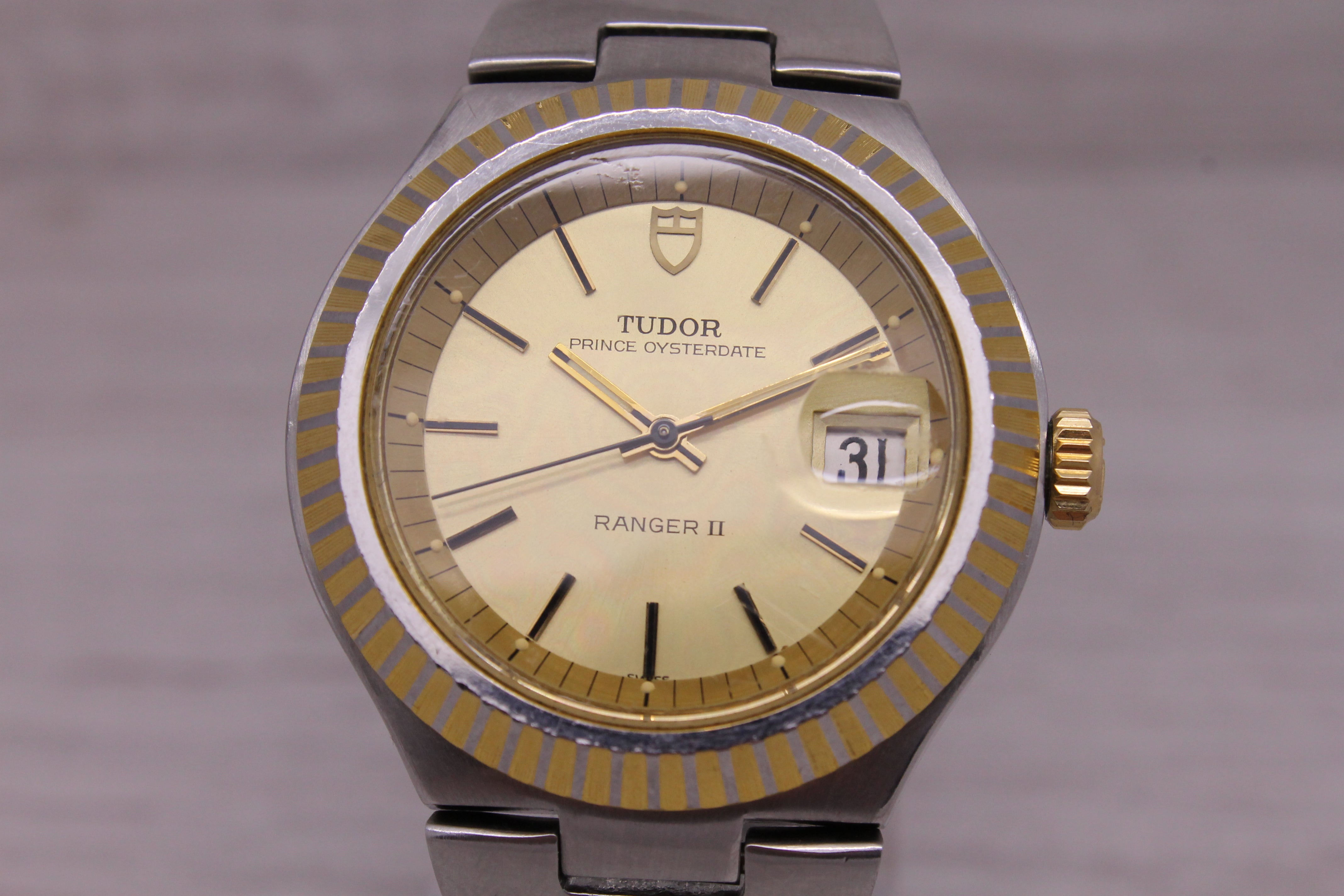 Slate Gray Vintage c.1977 Tudor Ranger II 9111/01 Men 38mm Steel Automatic Watch Box Papers