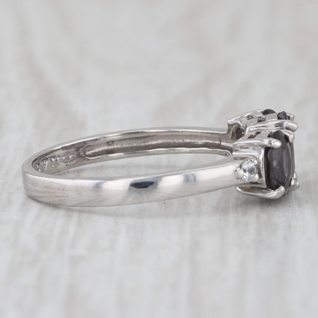 1.61ctw Color Change Sapphire Zircon Ring 10k Gold 3-Stone Jacque Christie COA