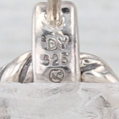 David Yurman Renaissance 3.60ctw London Blue Topaz Earrings Sterling Silver