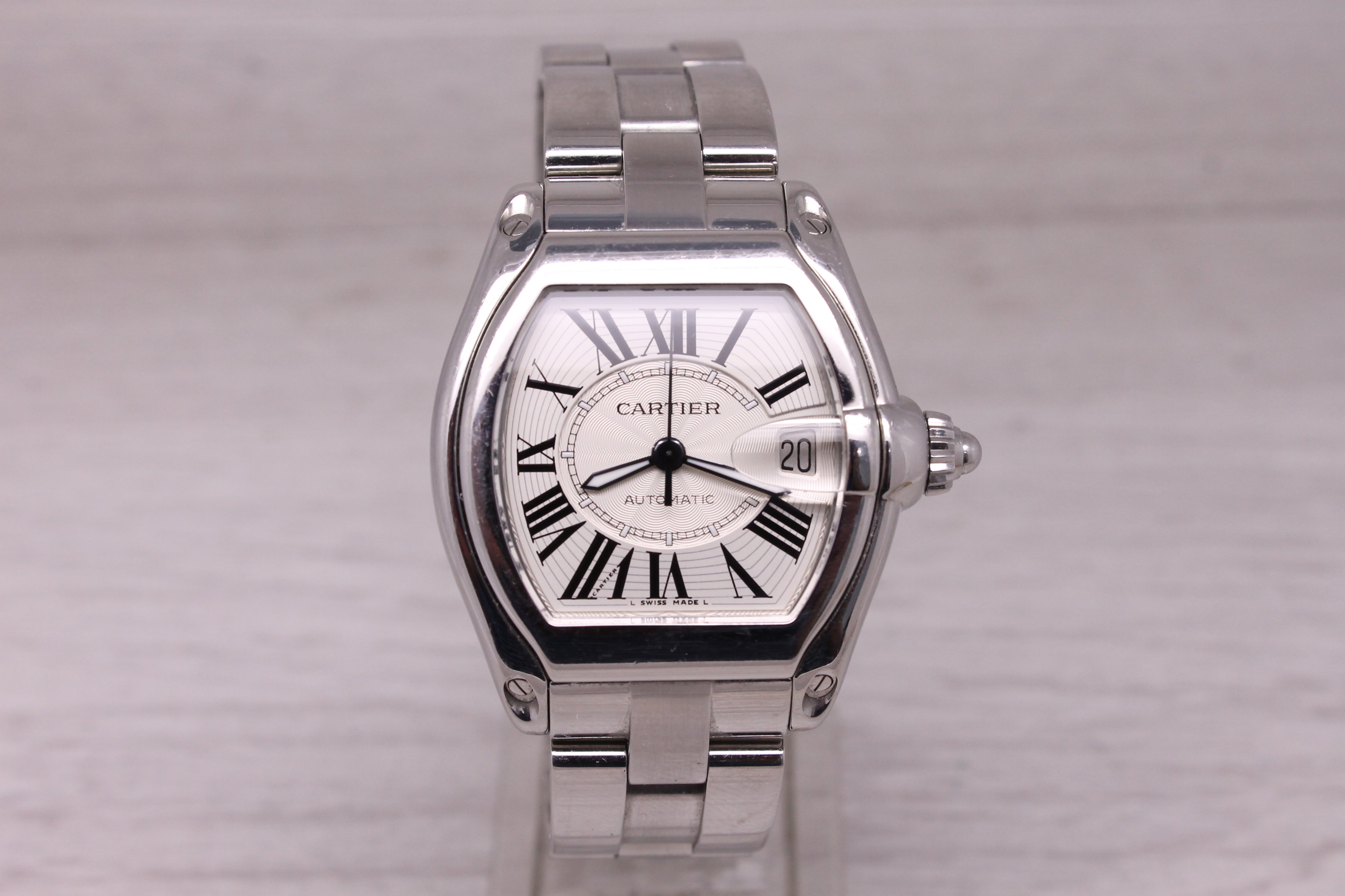 Cartier Roadster ref.2510 37mm Stainelss Steel Automatic Watch Roman Dial