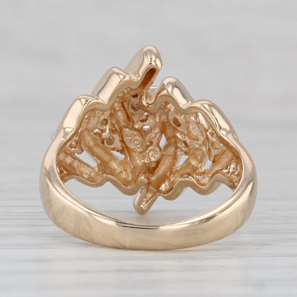 Light Gray 0.16ctw Diamond Ring 14k Yellow Gold Size 5.75