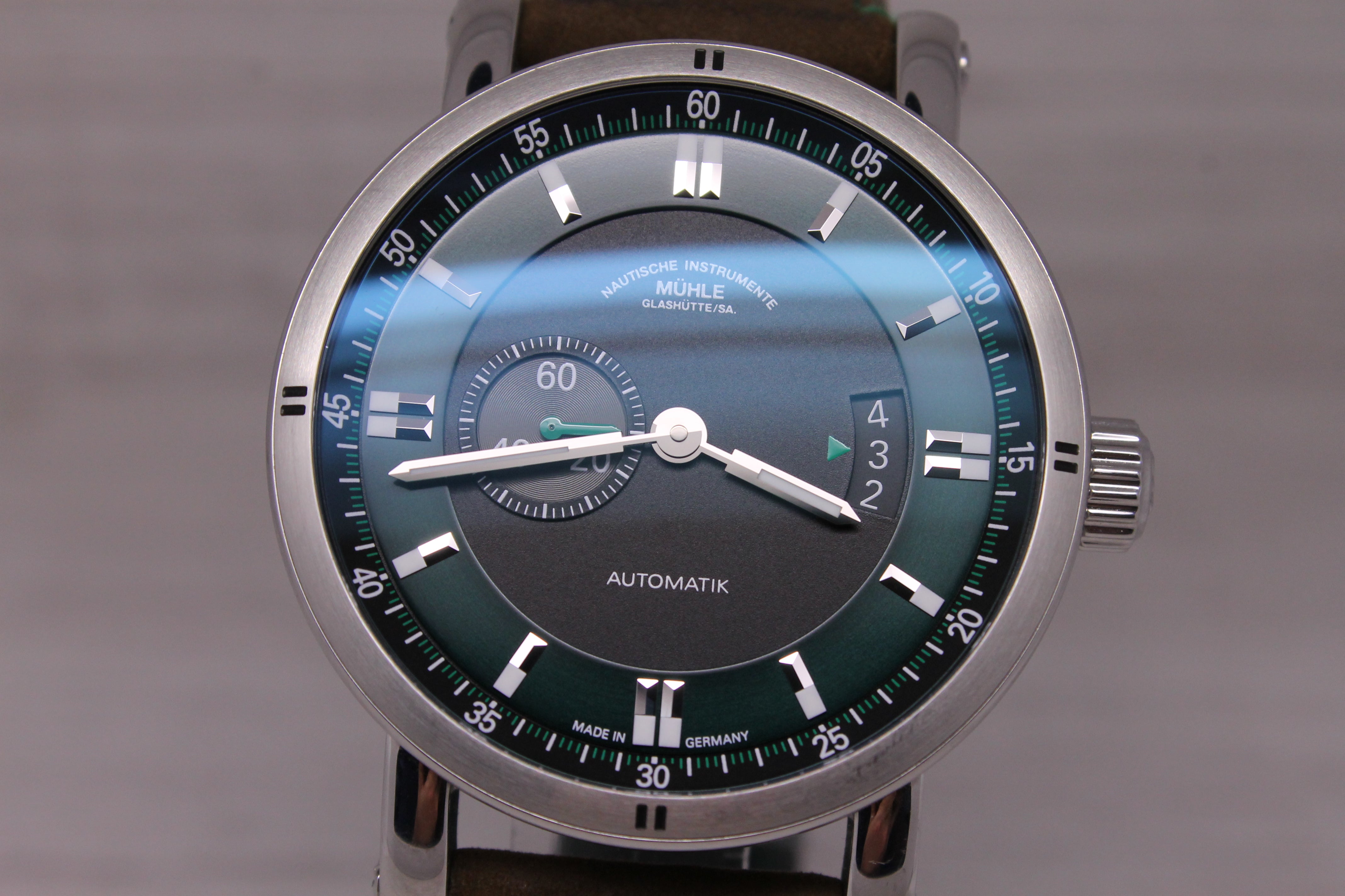 Muhle Glashutte Teutonia Sport II Mens 41mm Steel Automatic Watch M1-29-74-LB